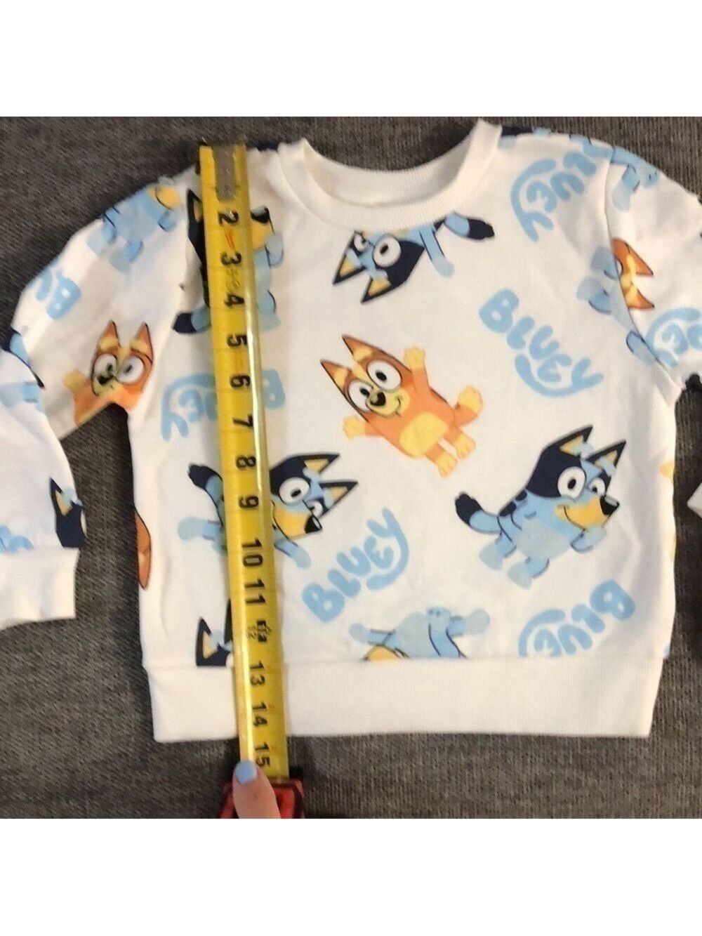 Moose Bluey Bingo Long Toddler Boys Sleeve Pullover Sweatshirt White 2T - Picture 12 of 13